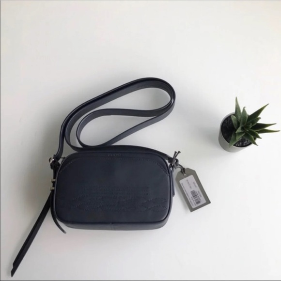 All Saints Bags Allsaints Cooper Leather Camera Bag Marine Blue